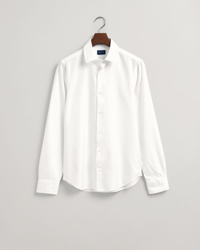 Slim Fit Solid Twill Shirt