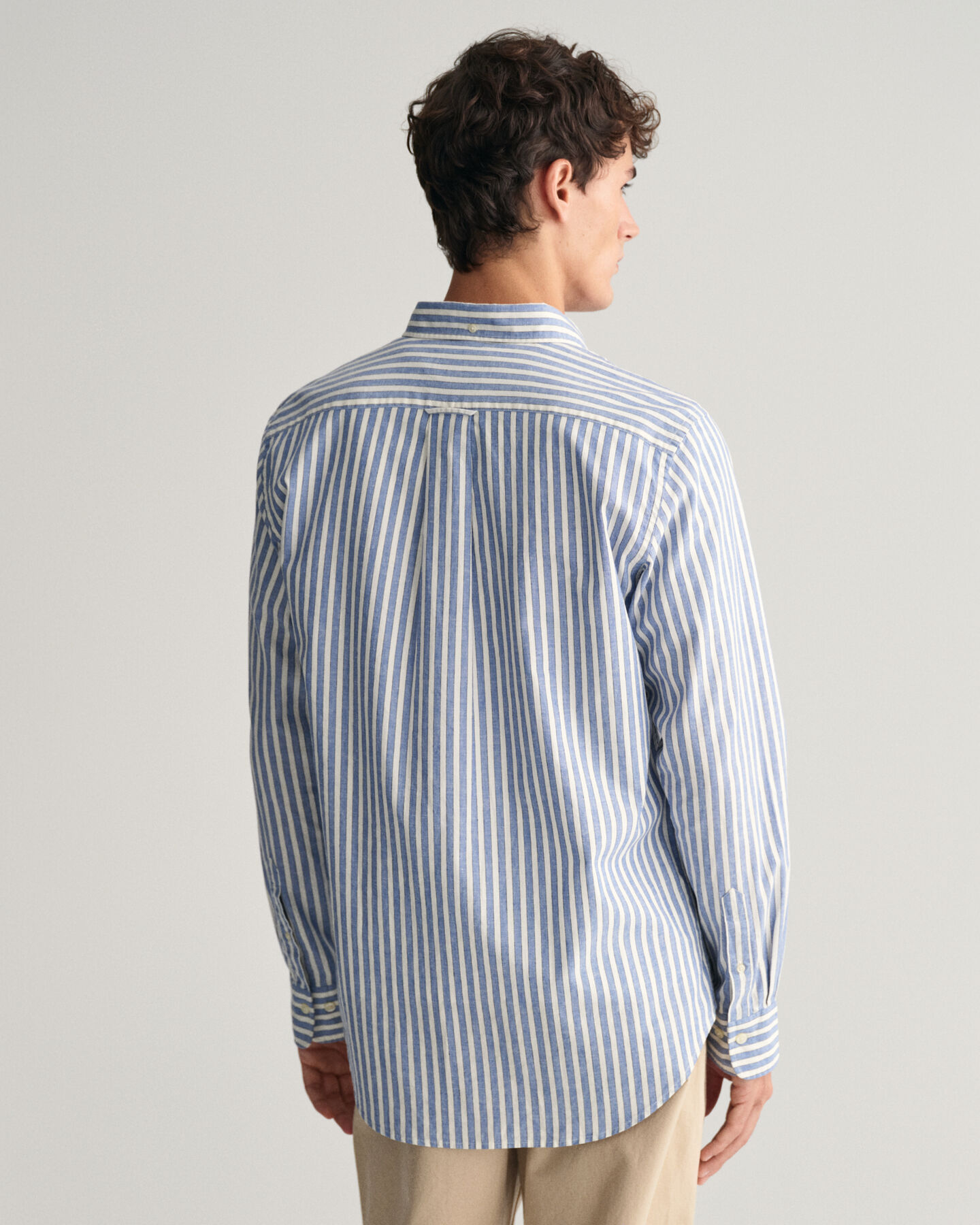 Regular Fit Striped Cotton Linen Shirt