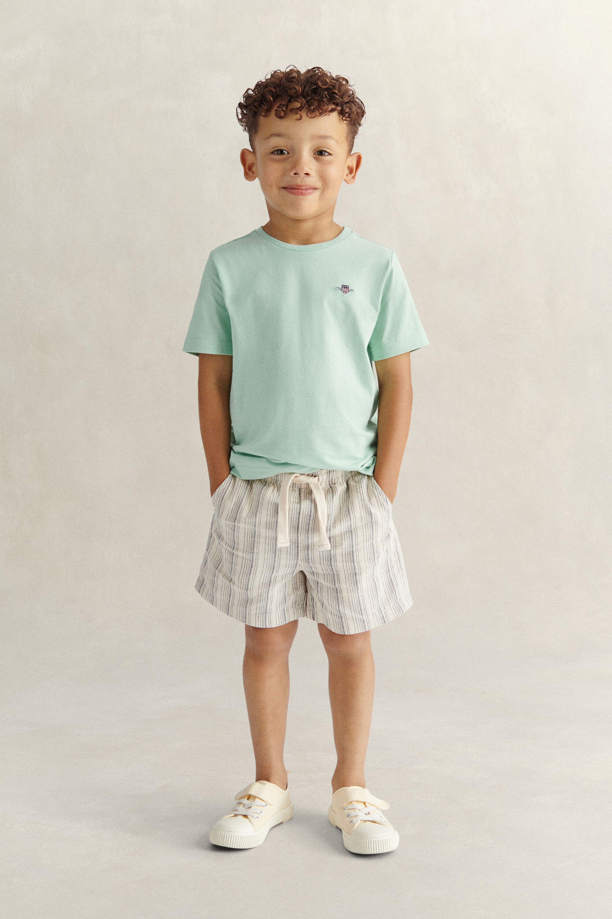 Kids Shield T-Shirt — WASHED TURQUOISE