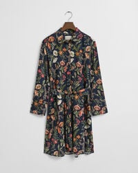 Floral Print Viscose Shirt Dress
