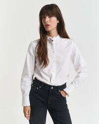 Classic Oxford Frill Blouse