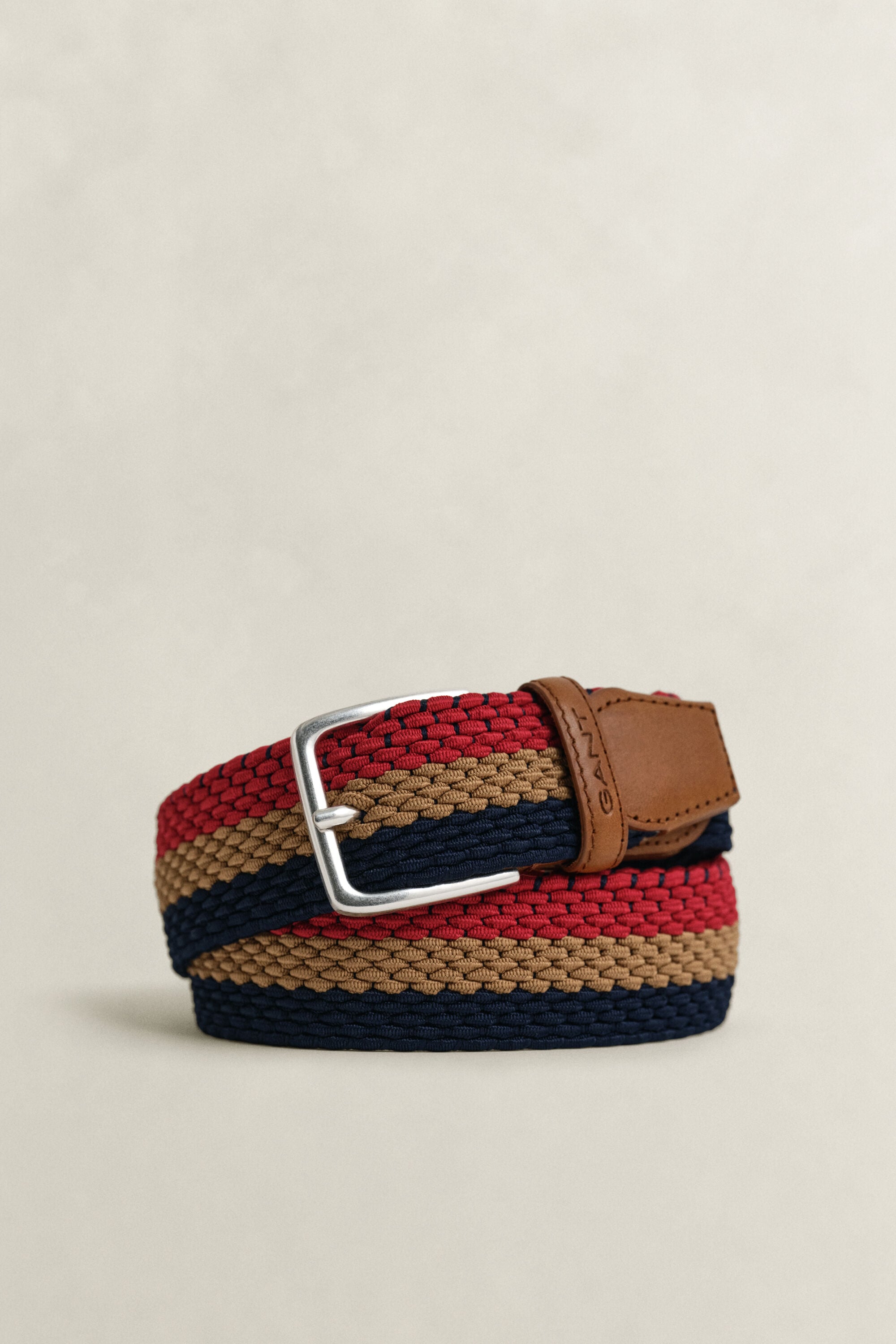 Braided Striped Belt