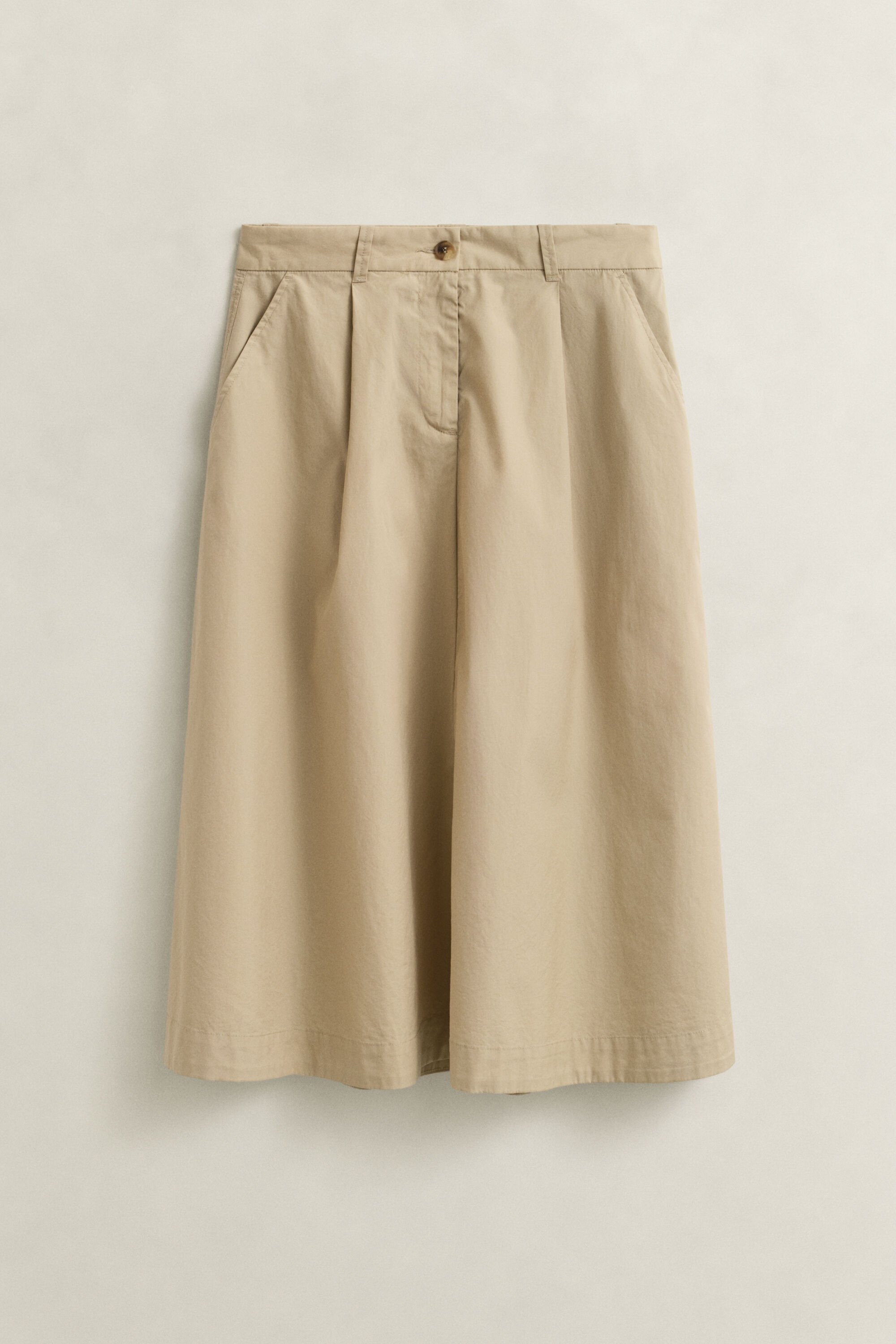 Pleated Chino Skirt