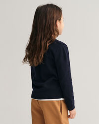 Kids Shield Lambswool Crew Neck Sweater