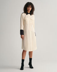 Color Block Shirt Dress