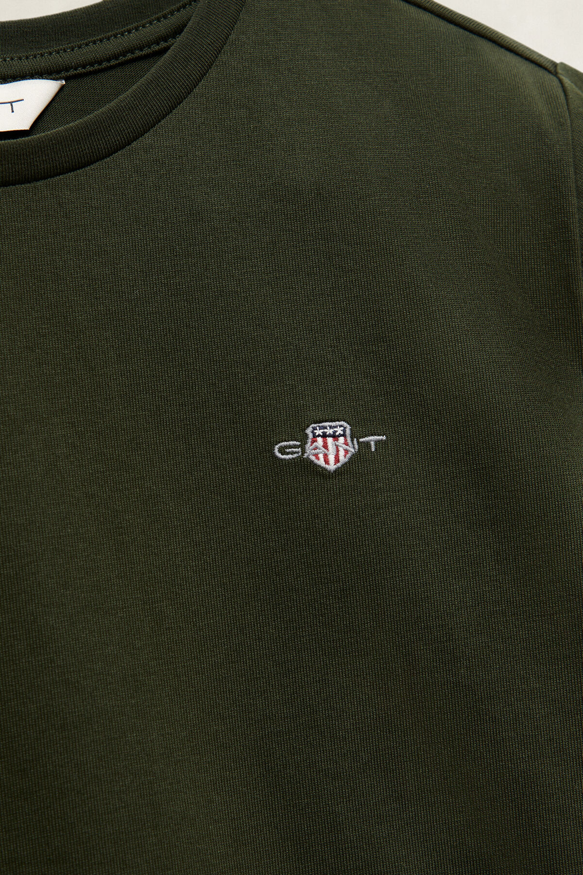 Teens Shield T-Shirt — DARK MOSS GREEN