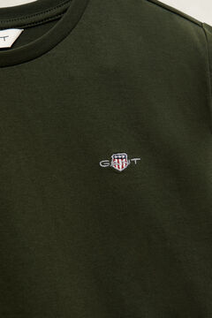 Teens Shield T-Shirt — DARK MOSS GREEN 1