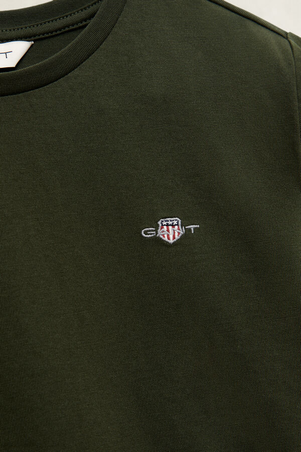 Teens Shield T-Shirt — DARK MOSS GREEN