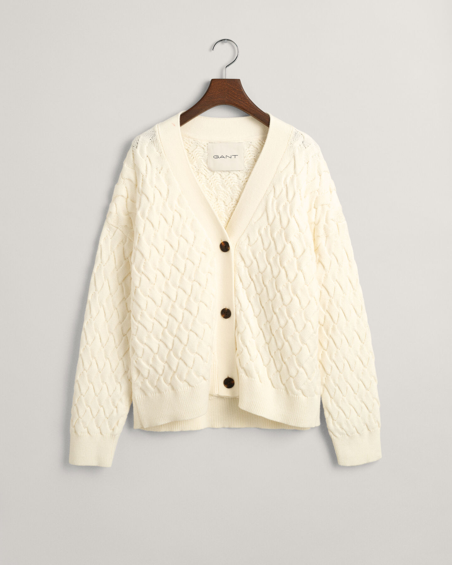 Textured Cotton Cardigan