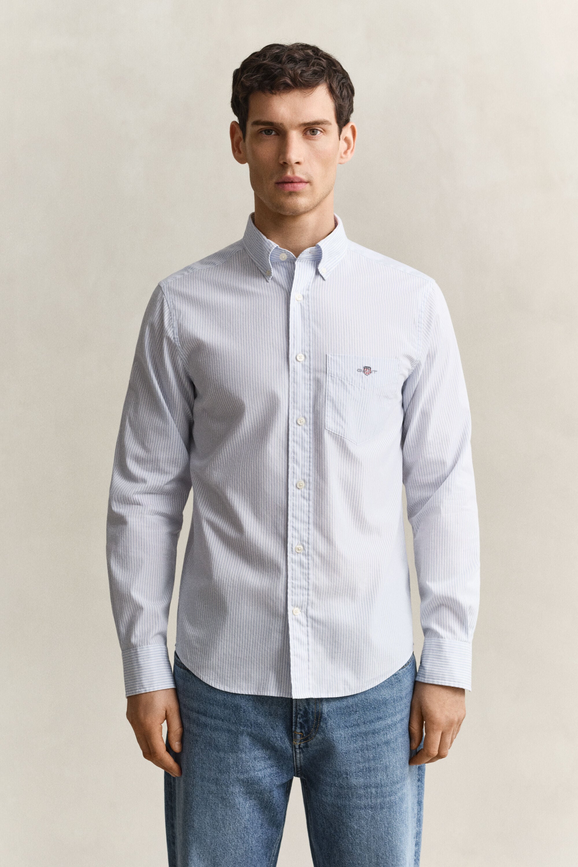 Banker Stripe Classic Poplin Shirt