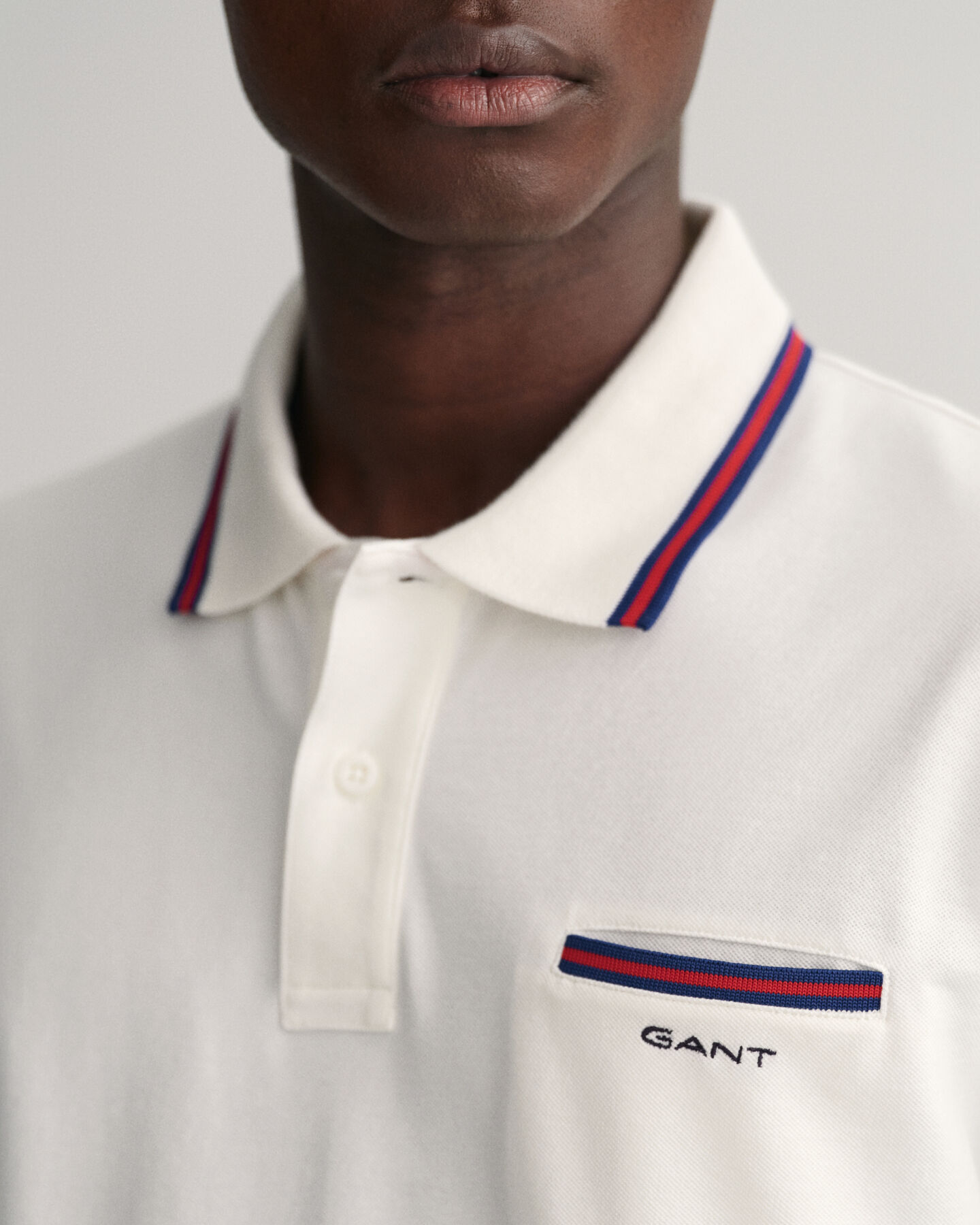 3-Color Tipped Piqu&eacute; Polo Shirt
