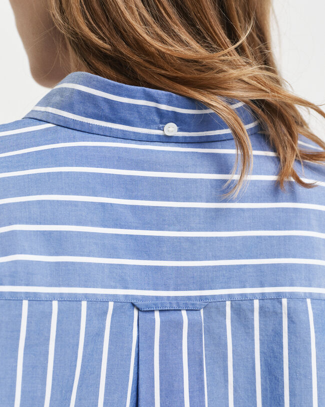 Relaxed Fit Striped Heritage Poplin Shirt