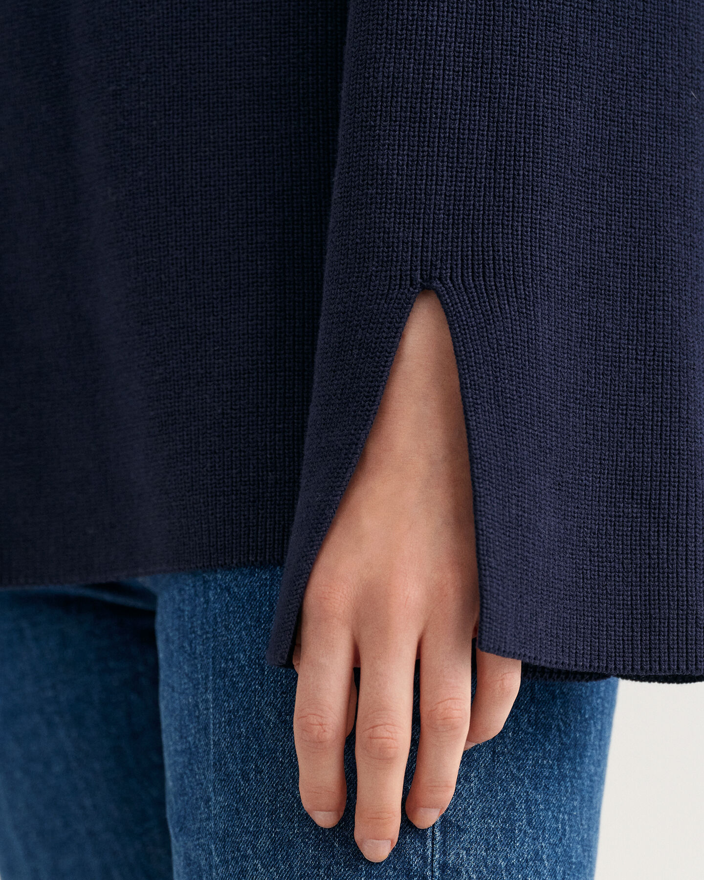 Ribbed Mock Neck Sweater