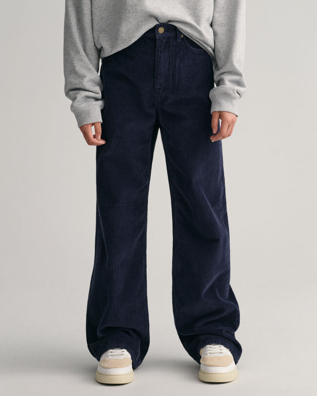 Teen Girls Wide Leg Corduroy Pants