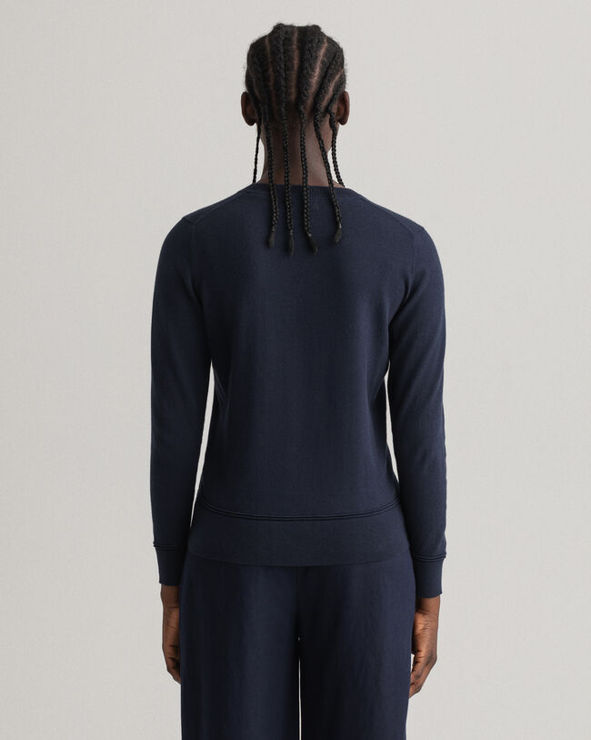 Light Cotton Crew Neck Sweater