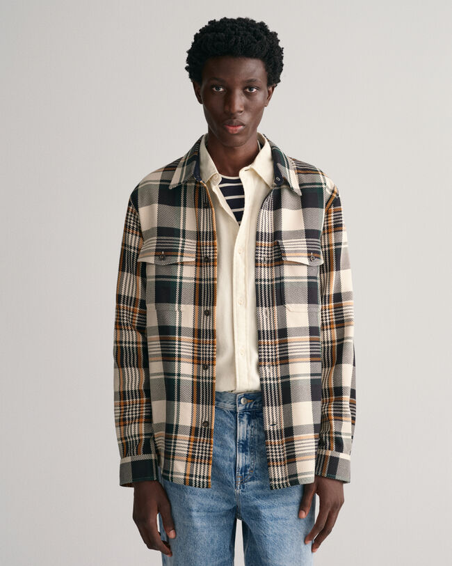 Checked Heavy Twill Overshirt
