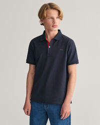 Teens Contrast Piqu&eacute; Polo Shirt
