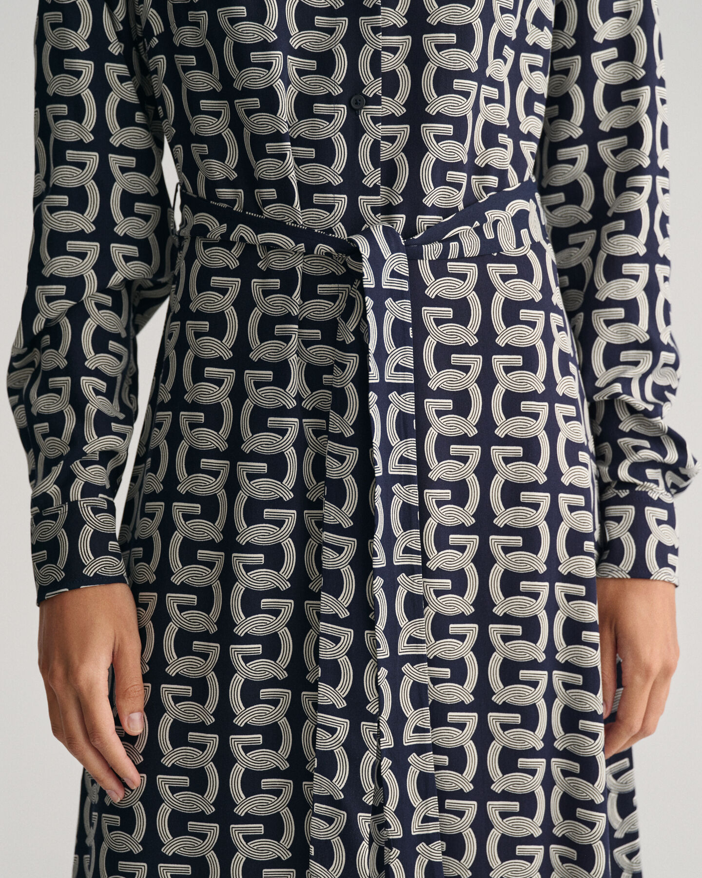 G Patterned Shirt Dress