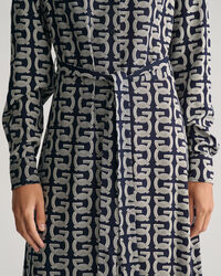 G Patterned Shirt Dress