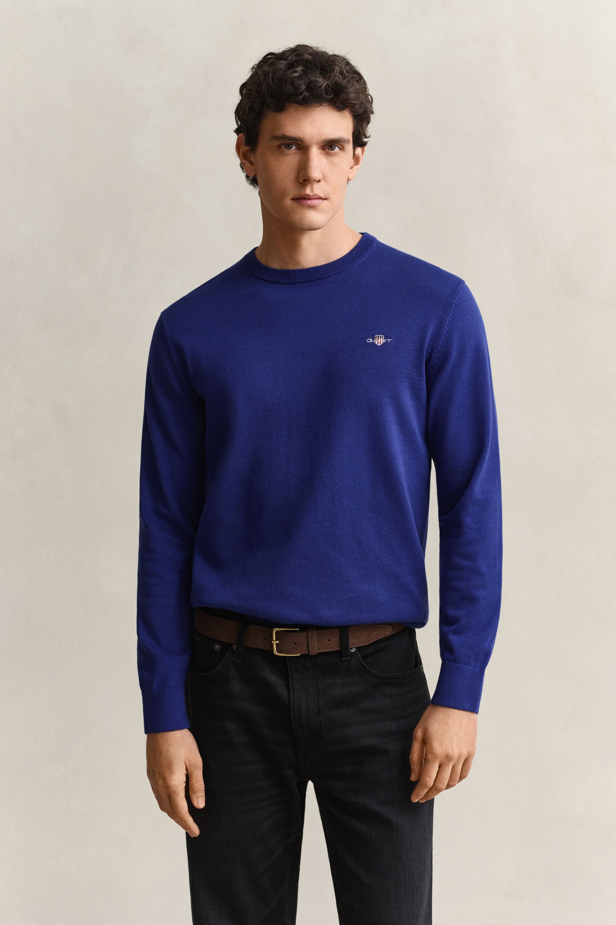 Classic Cotton Crew Neck Sweater