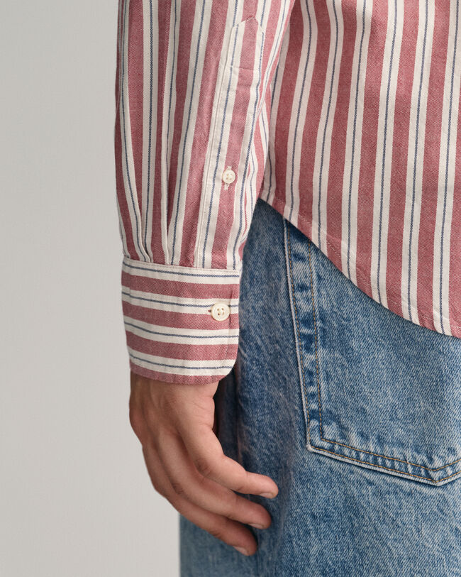 Regular Fit Striped Archive Oxford Shirt