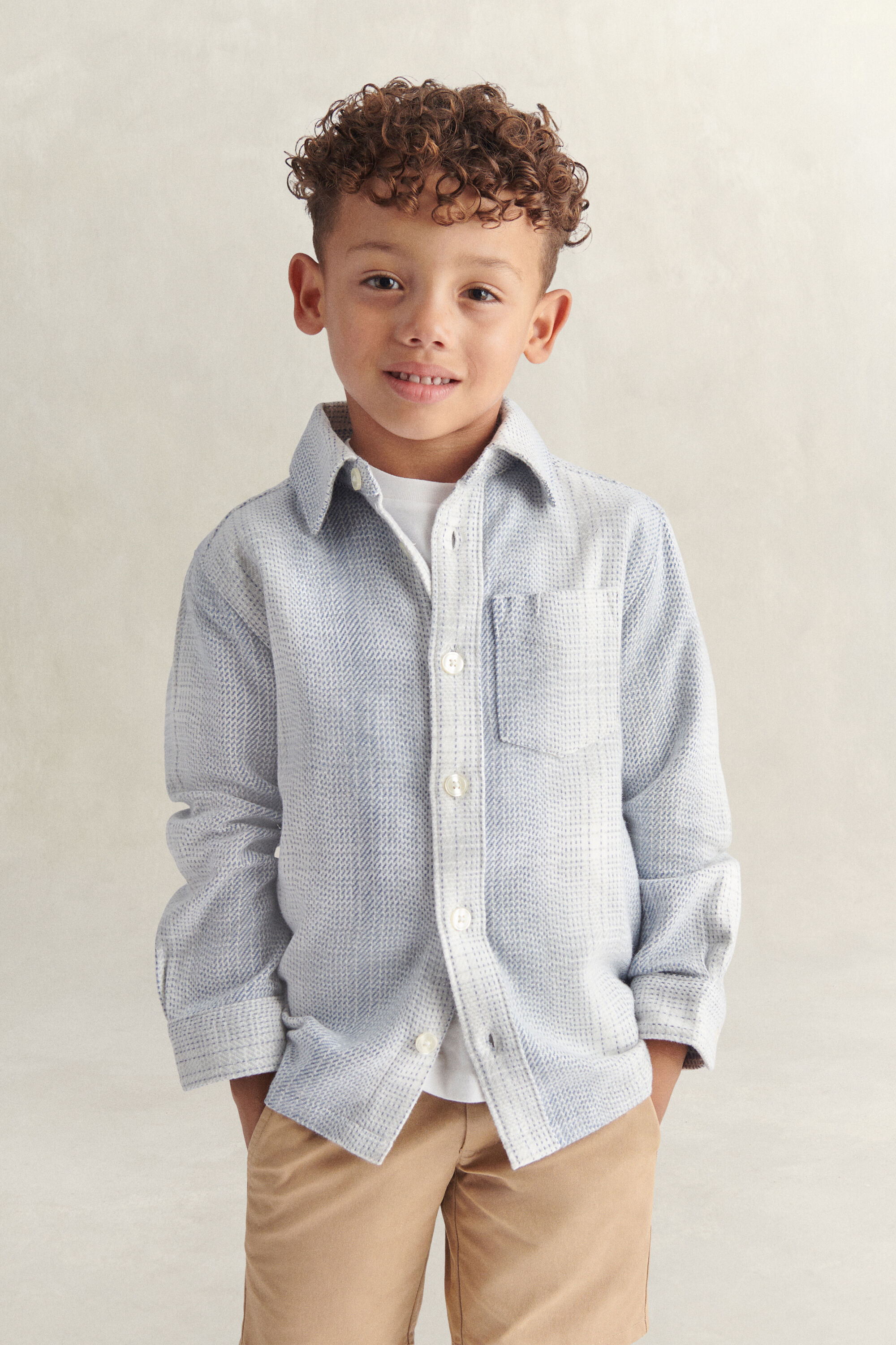 Boys Checked Overshirt