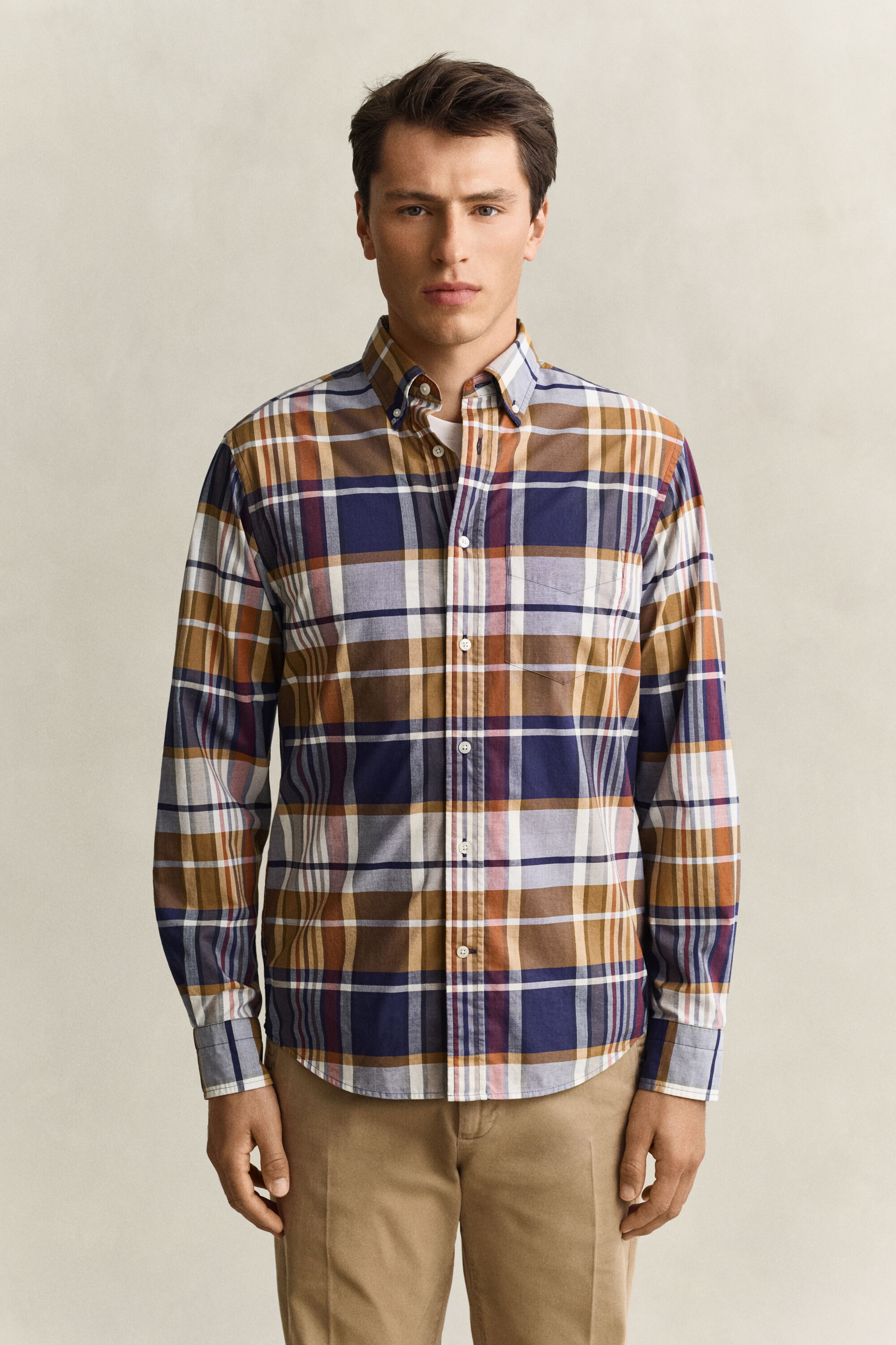 Gant x Yale Checked Poplin Shirt