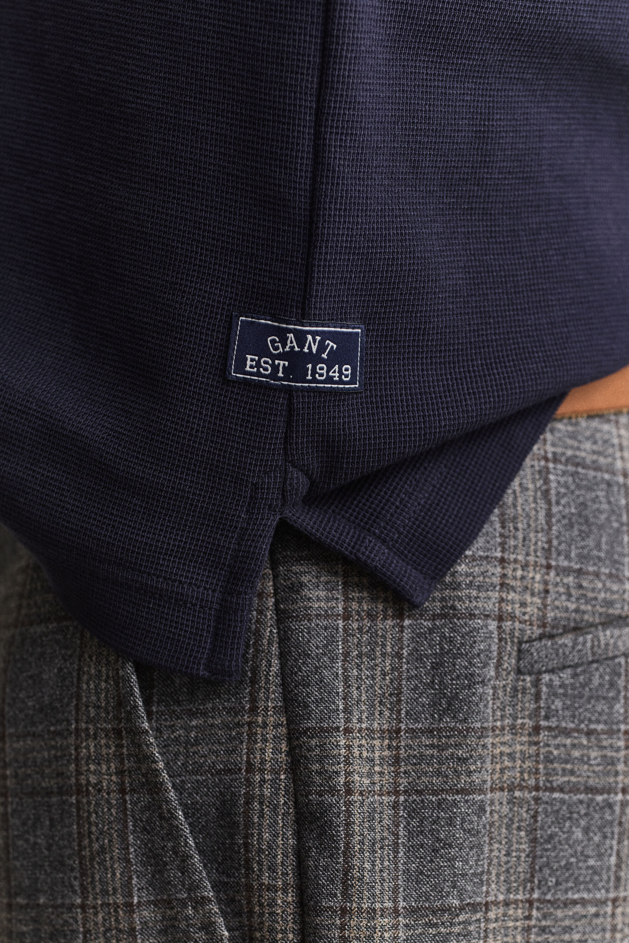 Waffle Texture Polo Shirt