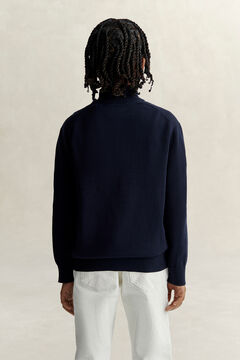 Teen Boys Shield Half-Zip Sweater — EVENING BLUE 3