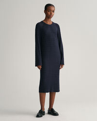 Cable Knit Crew Neck Dress