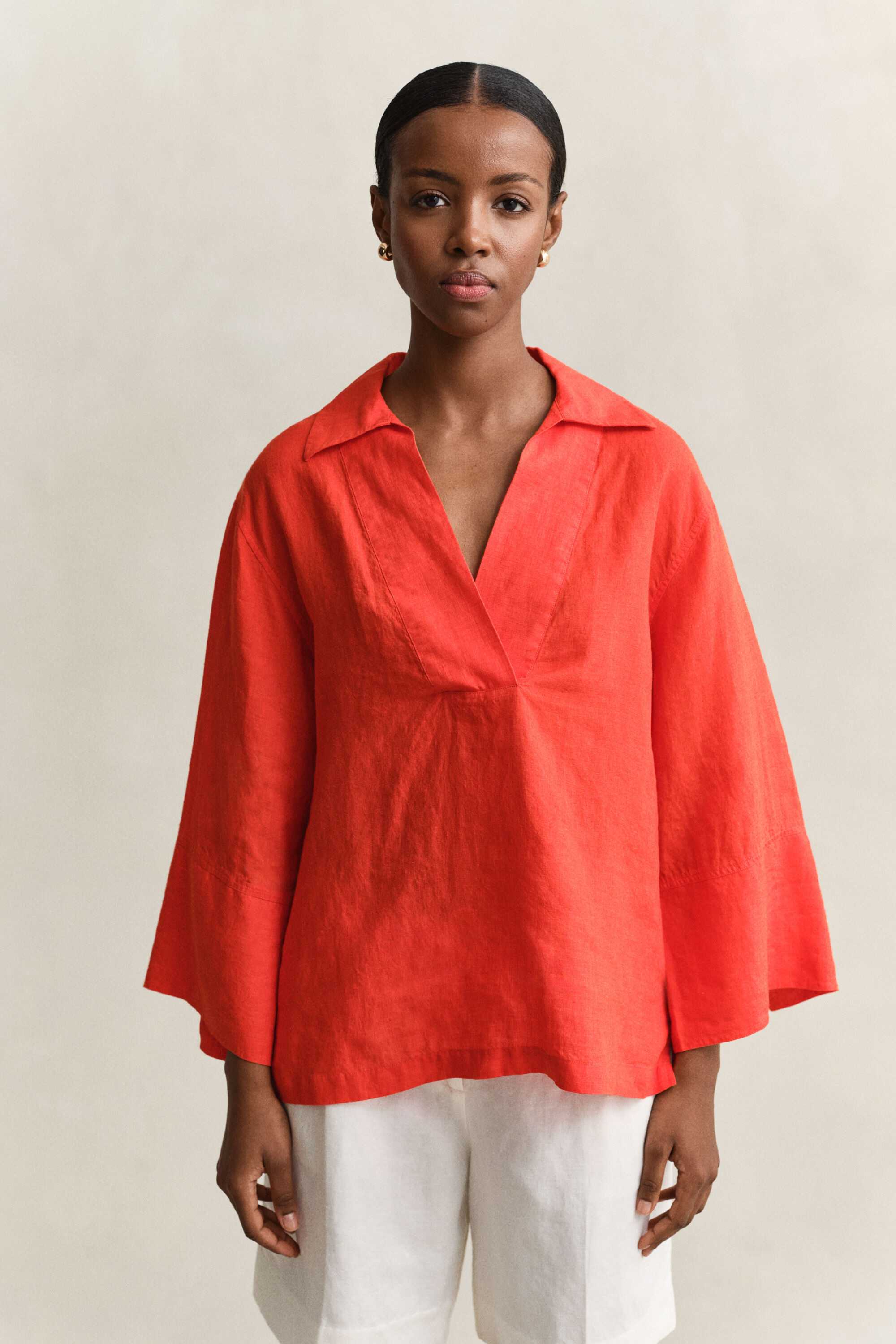 Popover Linen Shirt