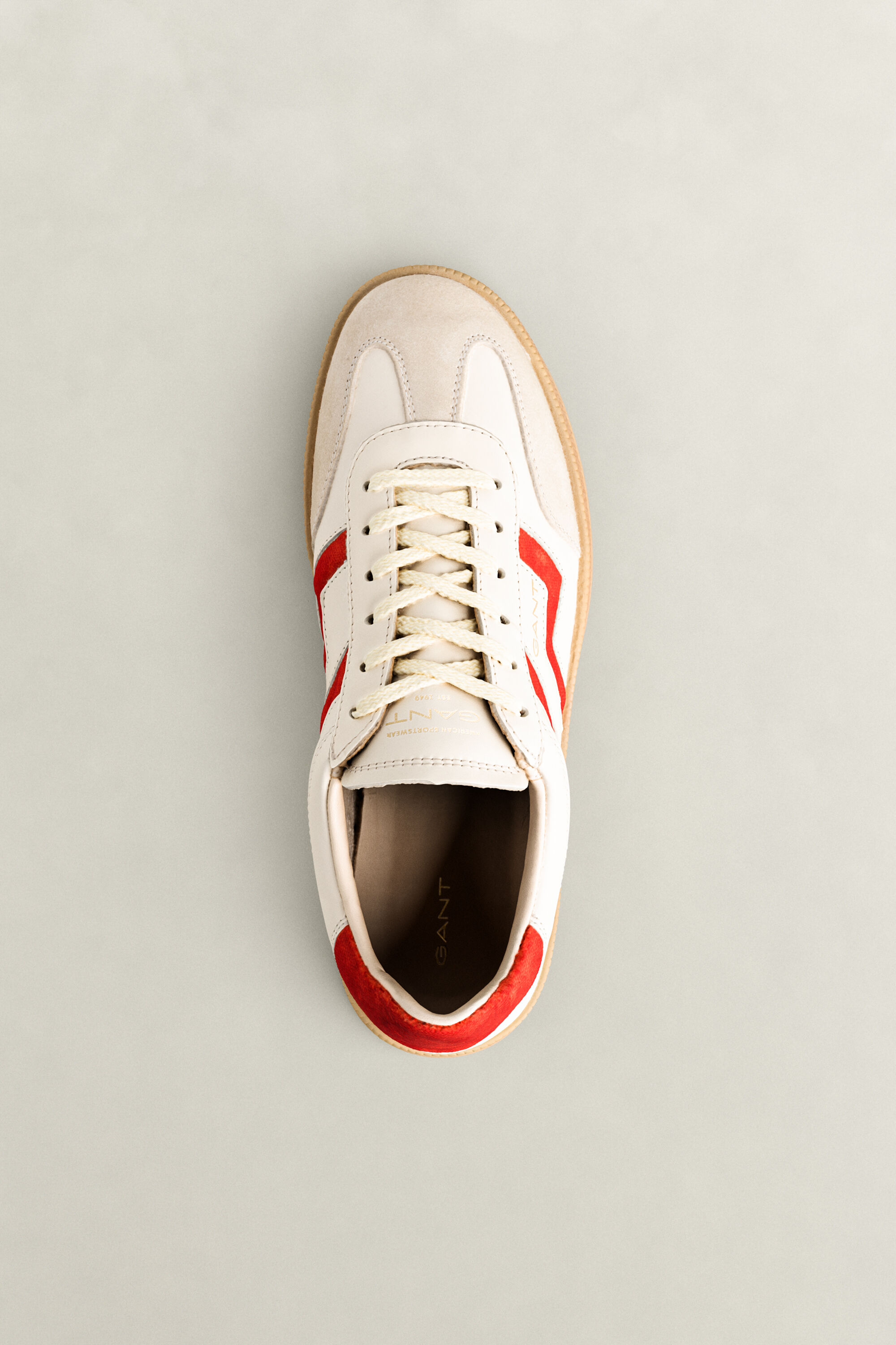 Cuzima Leather Suede Sneakers — BRIGHT RED