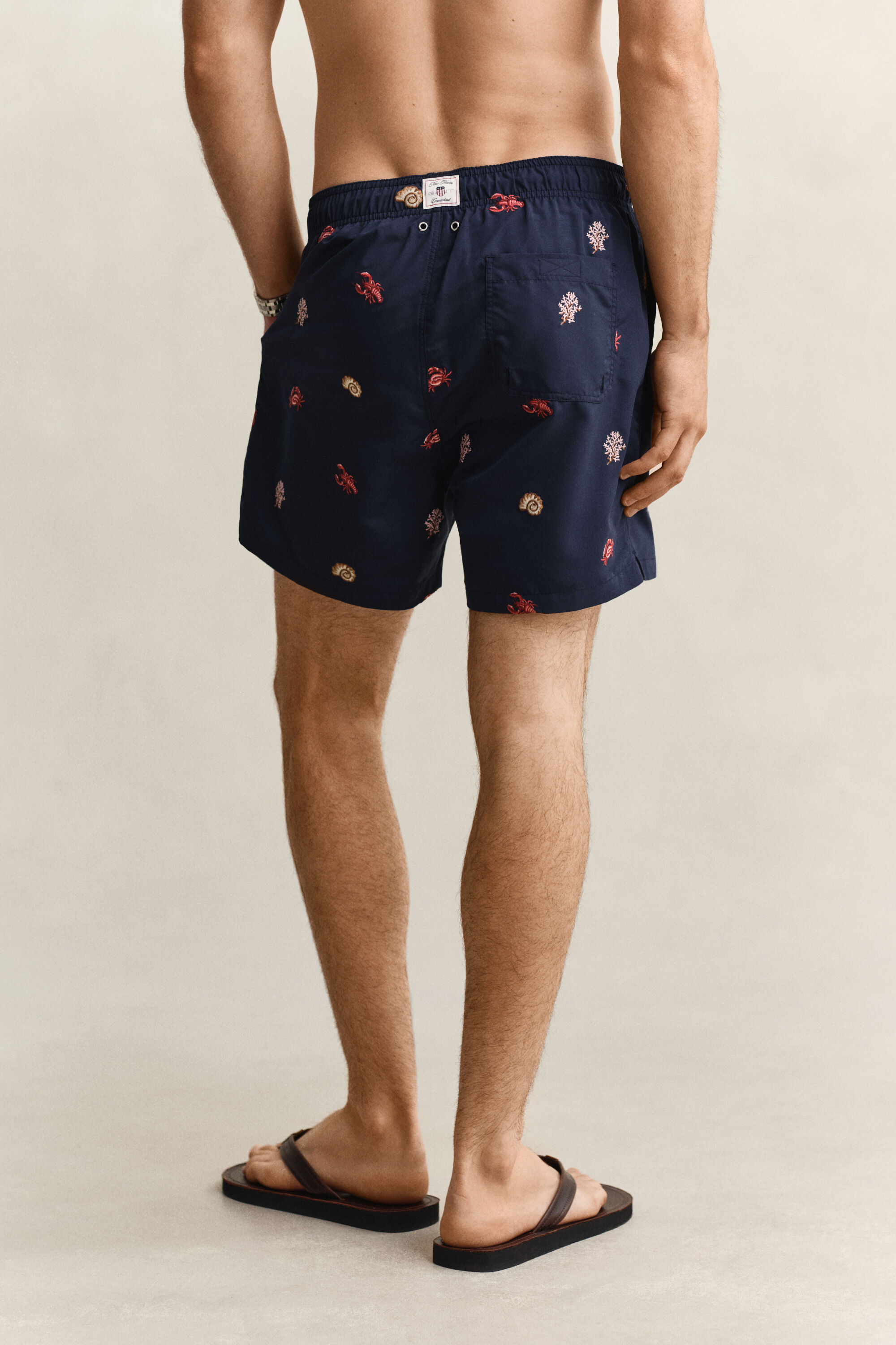 Lobster Embroidered Swim Shorts