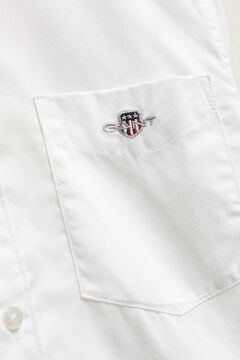 Teen Boys Shield Poplin Shirt — WHITE 1