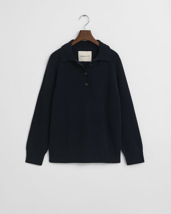 Knitted Wool Cashmere Blend Rugger