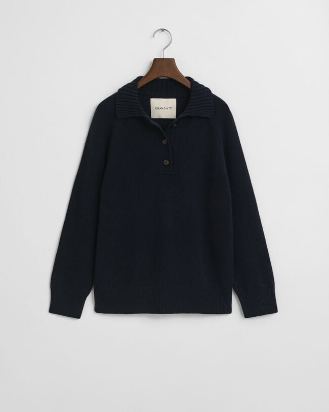 Knitted Wool Cashmere Blend Rugger