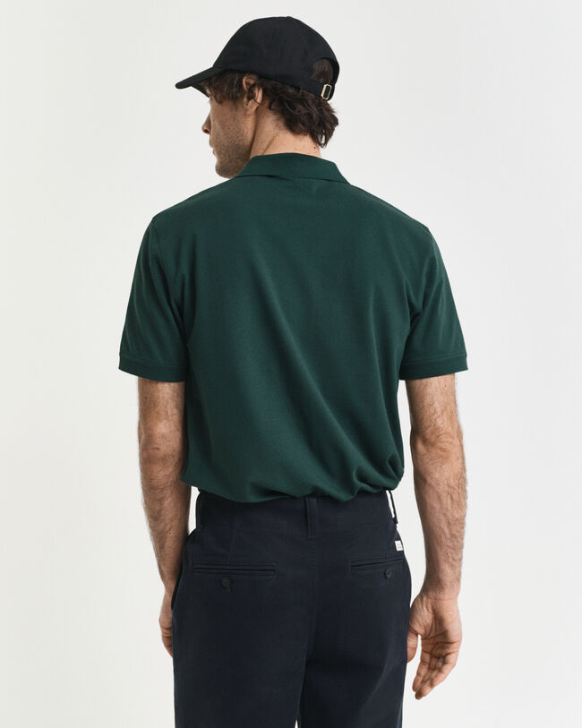 Contrast Piqué Polo Shirt