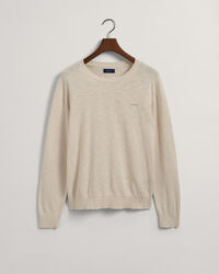 Cotton Linen Crew Neck Sweater