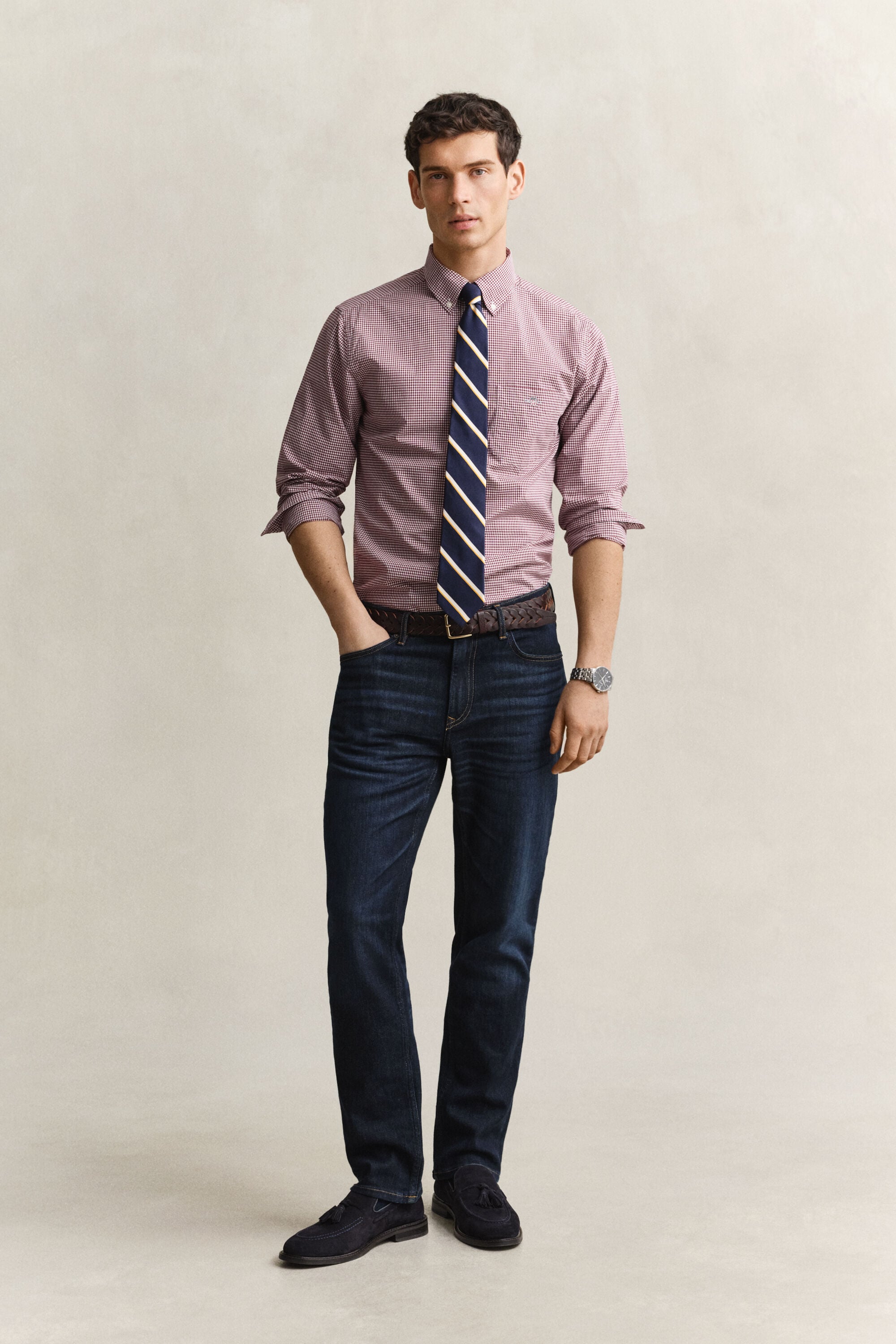 Gingham Classic Poplin Shirt