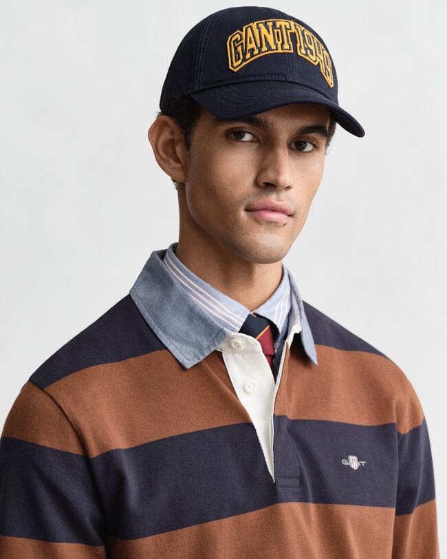 Chambray Collar Striped Heavy Rugger