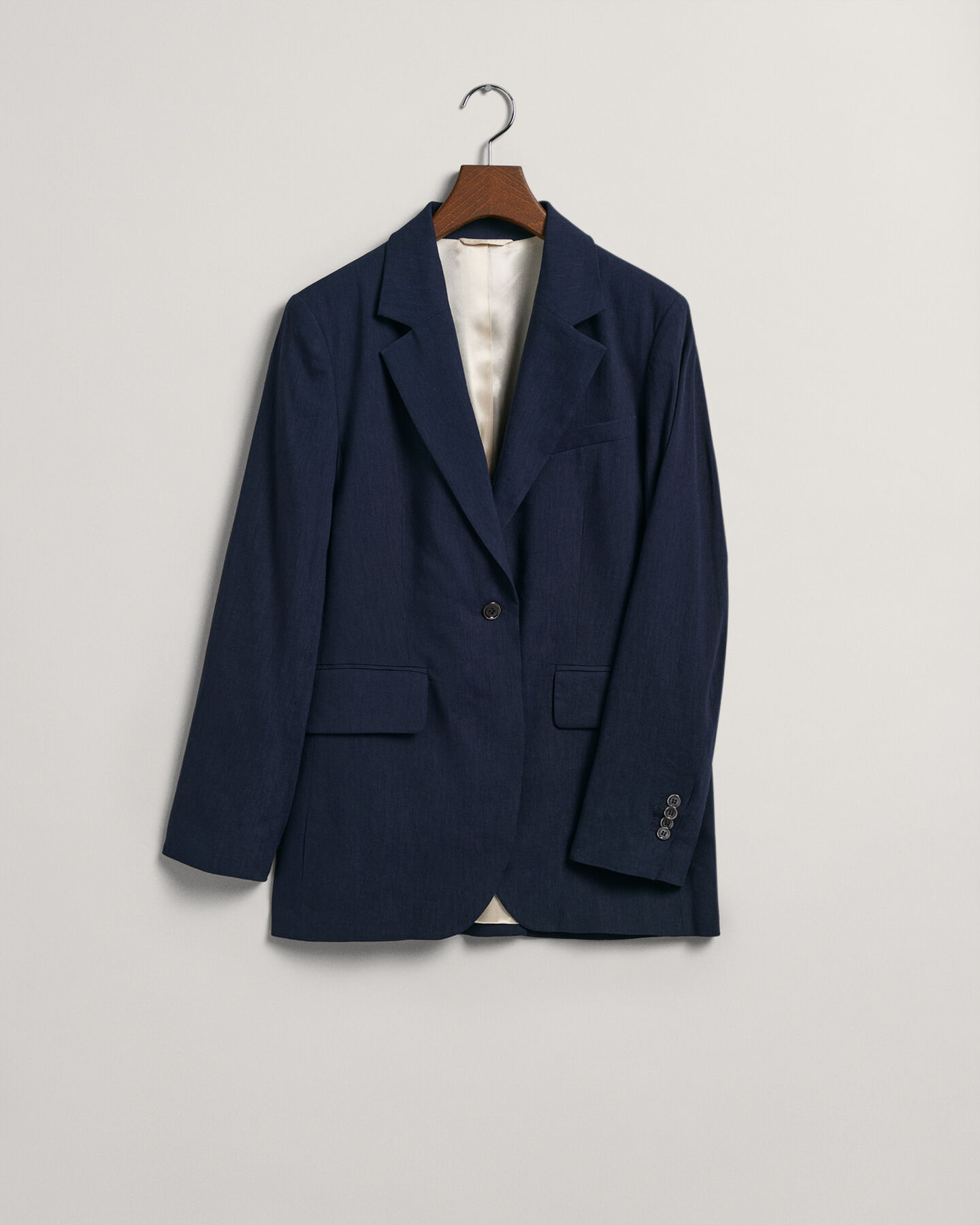 Regular Fit Stretch Linen Blazer