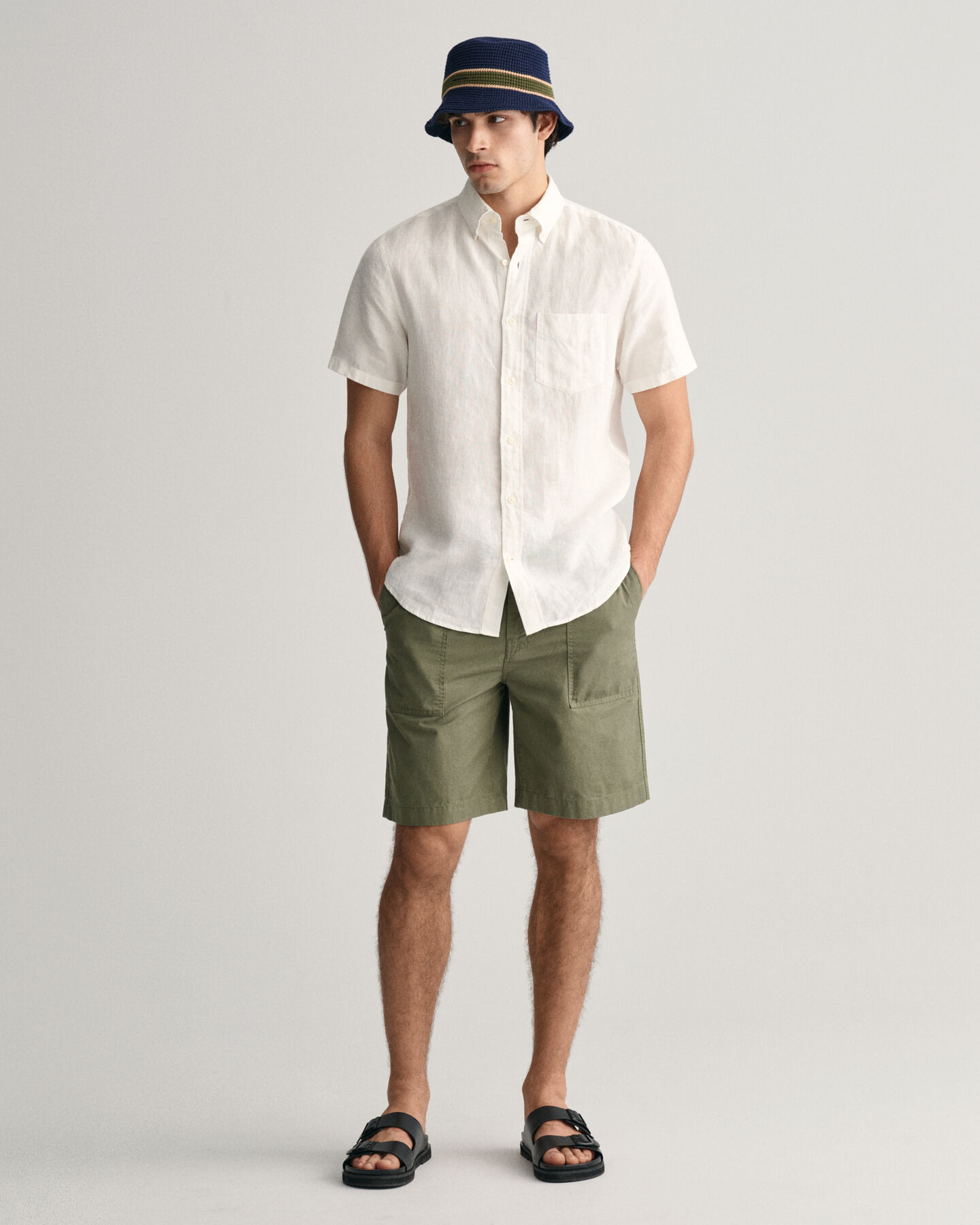 Regular Fit Linen Short Sleeve Shirt