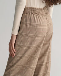 Relaxed Fit Checked Pull-On Pants