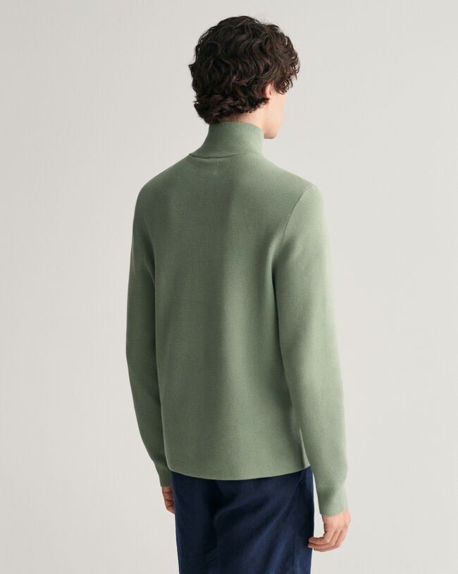 Milano Knit Cotton Half-Zip Sweater