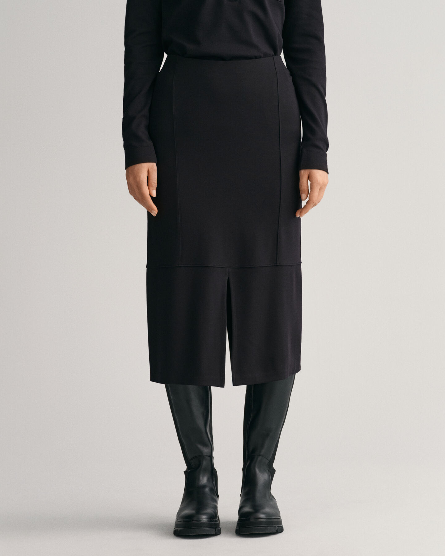 Slim Fit Jersey Skirt