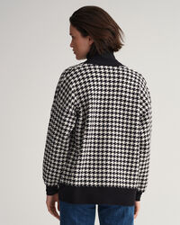 Houndstooth Oversized Cardigan