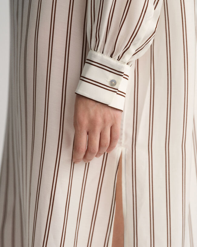 Striped V-Neck Caftan