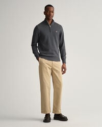 Casual Cotton Half-Zip Sweater