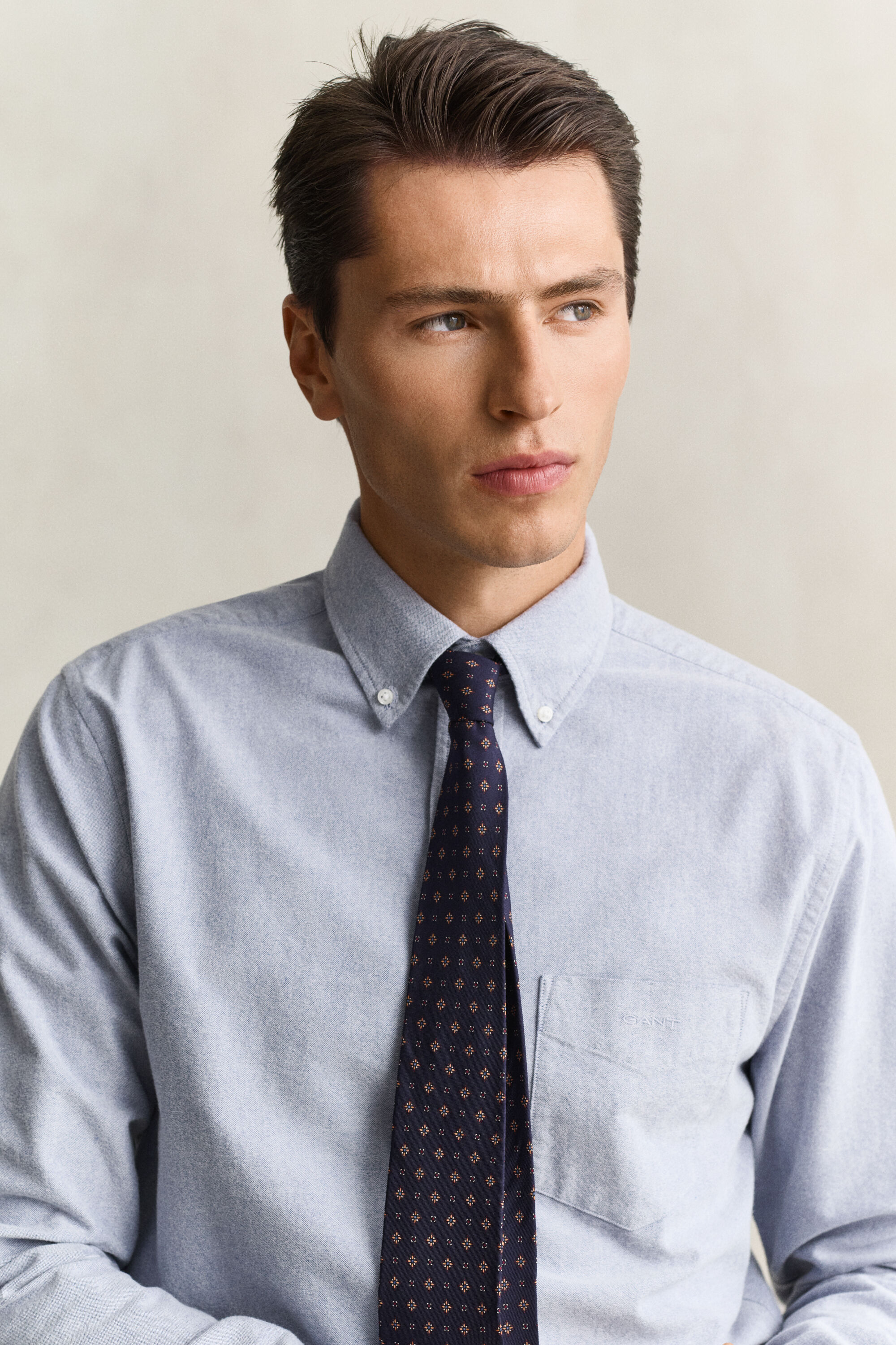 Brushed Oxford Shirt — CRISP BLUE