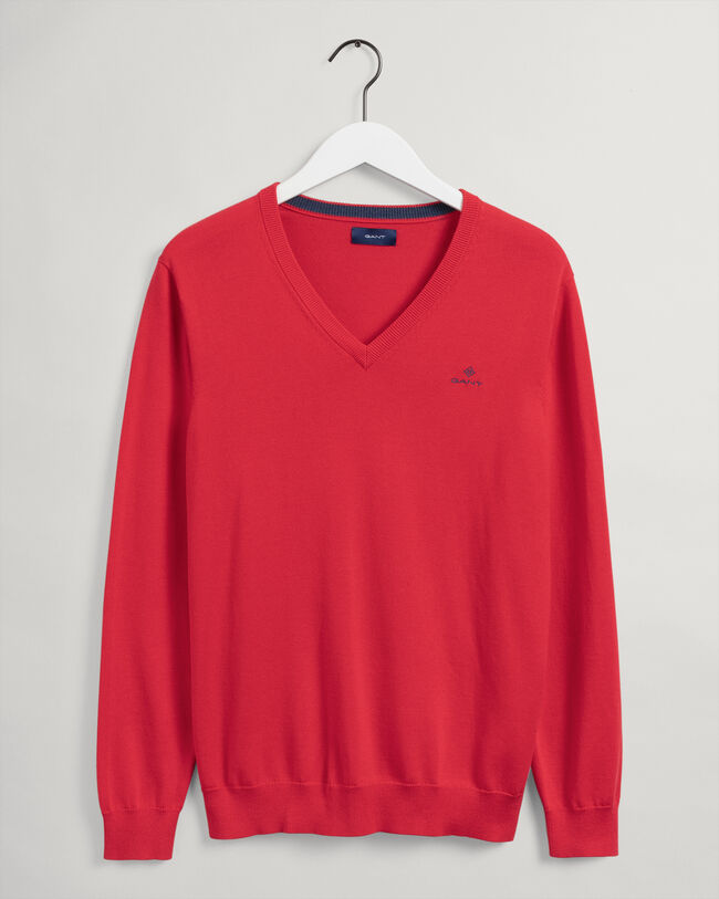 Classic Cotton V-Neck Sweater